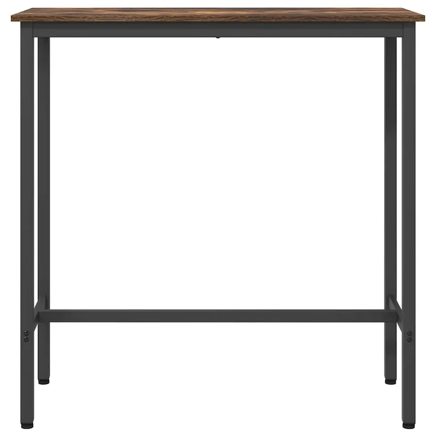 table Chêne fumé 100 x 40 x 100,5 cm Bois d'ingénierie et acier - 5