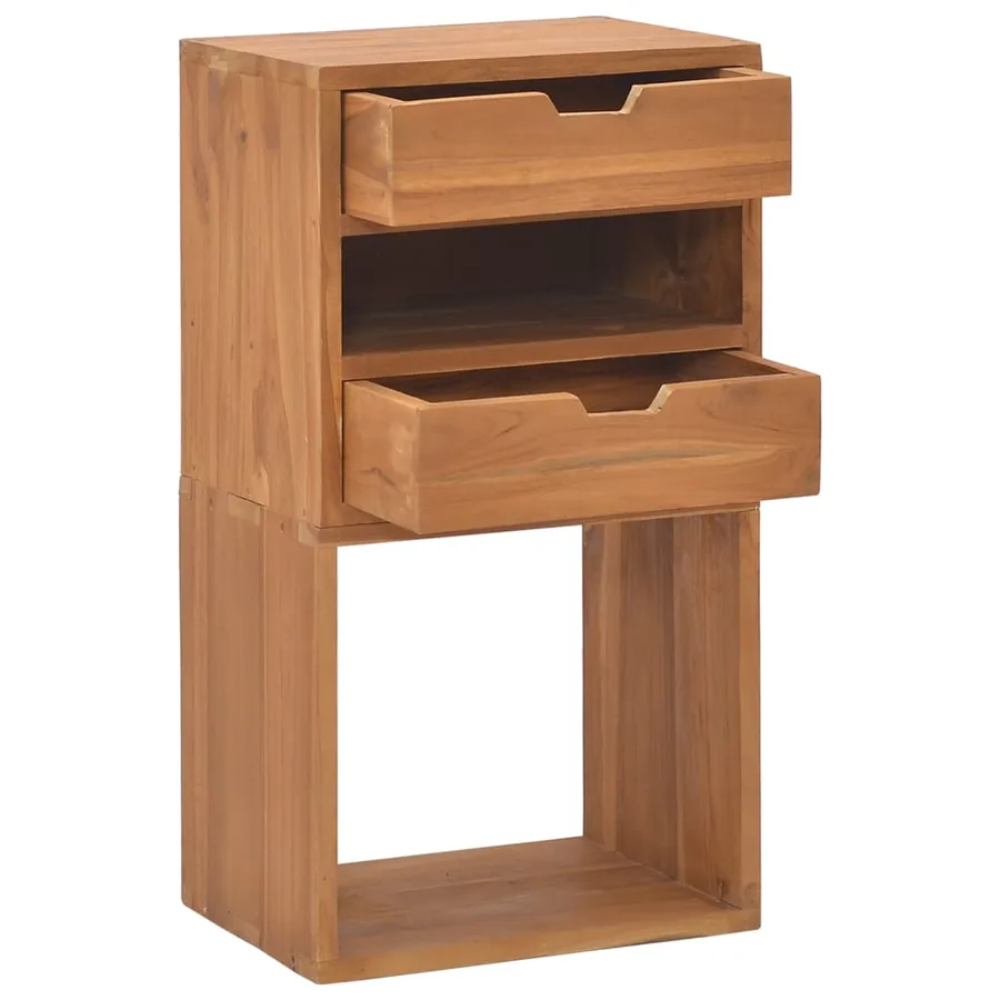 Armoire de rangement 40x30x76 cm Bois de teck massif - 2