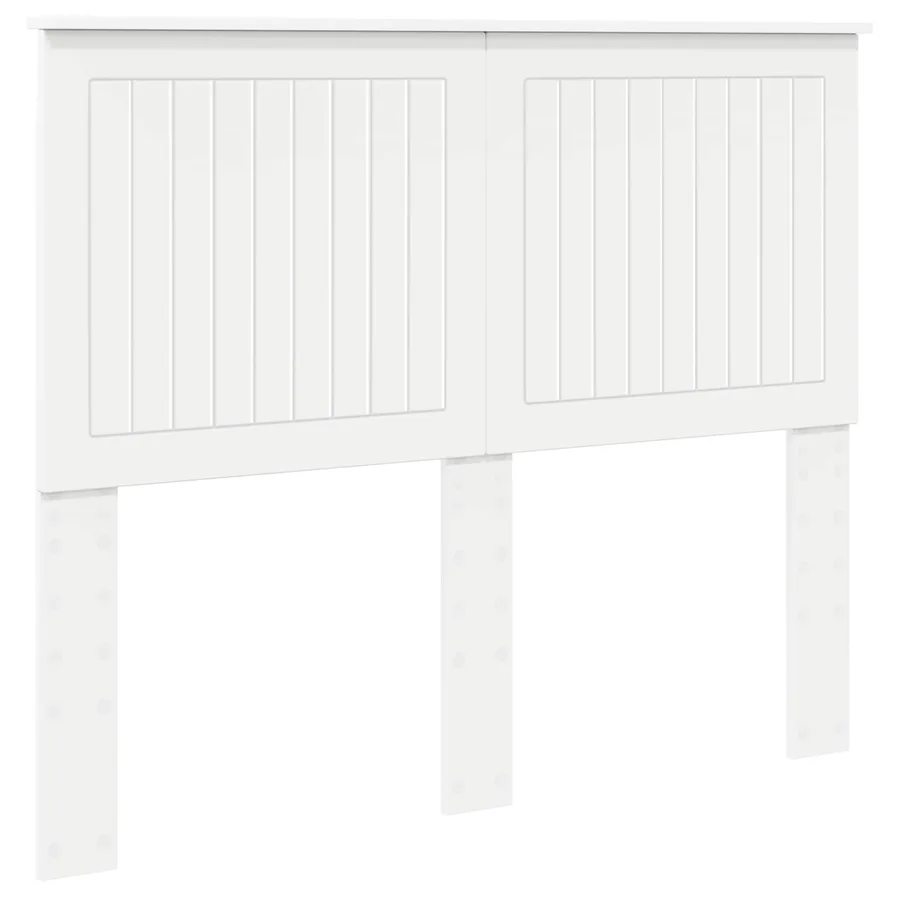 Tête de lit avec tête de lit Blanc 135 cm Bois d'ingénierie - 2