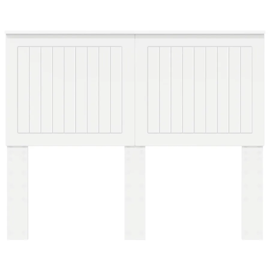 Tête de lit avec tête de lit Blanc 135 cm Bois d'ingénierie - 4