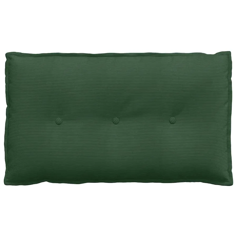 Coussin de Dos Vert Jungle 80 x 50 cm Tissu en velours côtelé - 5