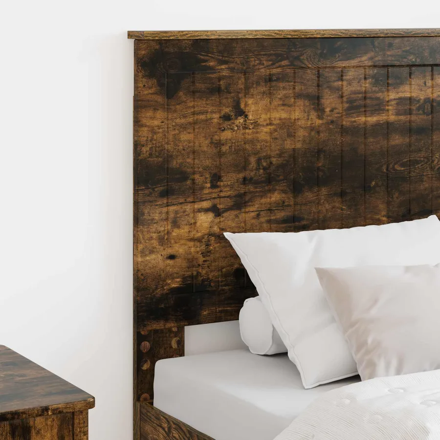 Tête de lit avec tête de lit Chêne fumé 75 cm Bois d'ingénierie - 3