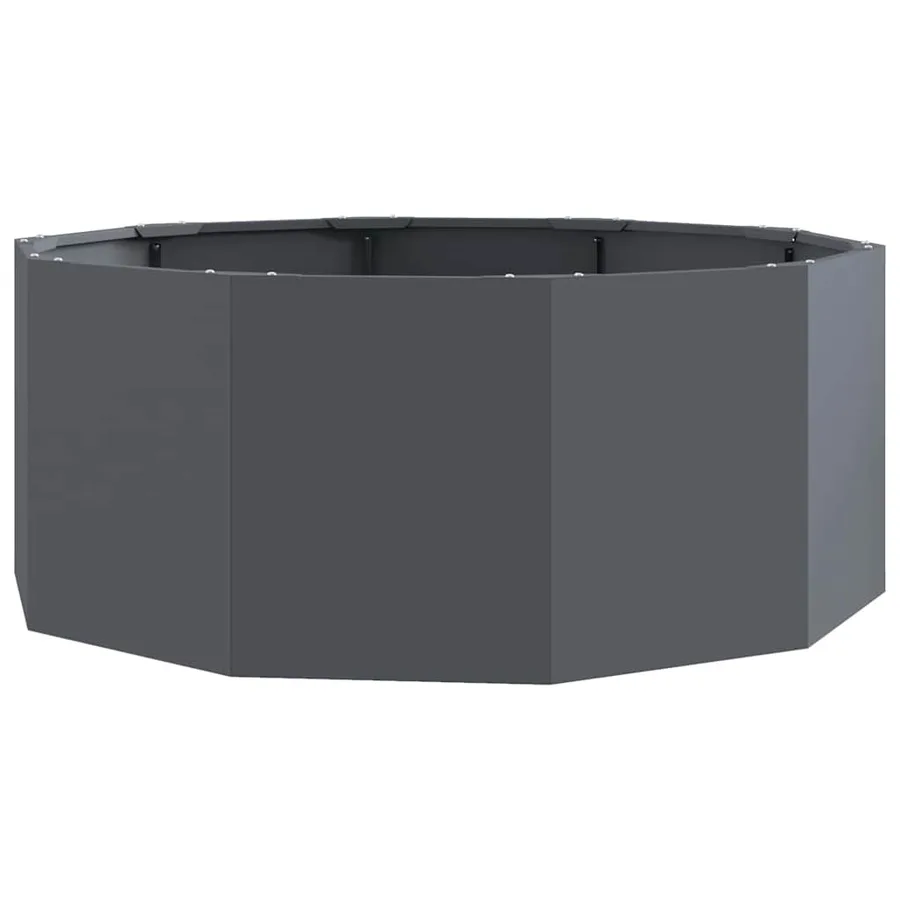 Jardinière Anthracite 90 x 90 x 35 cm Acier - 2