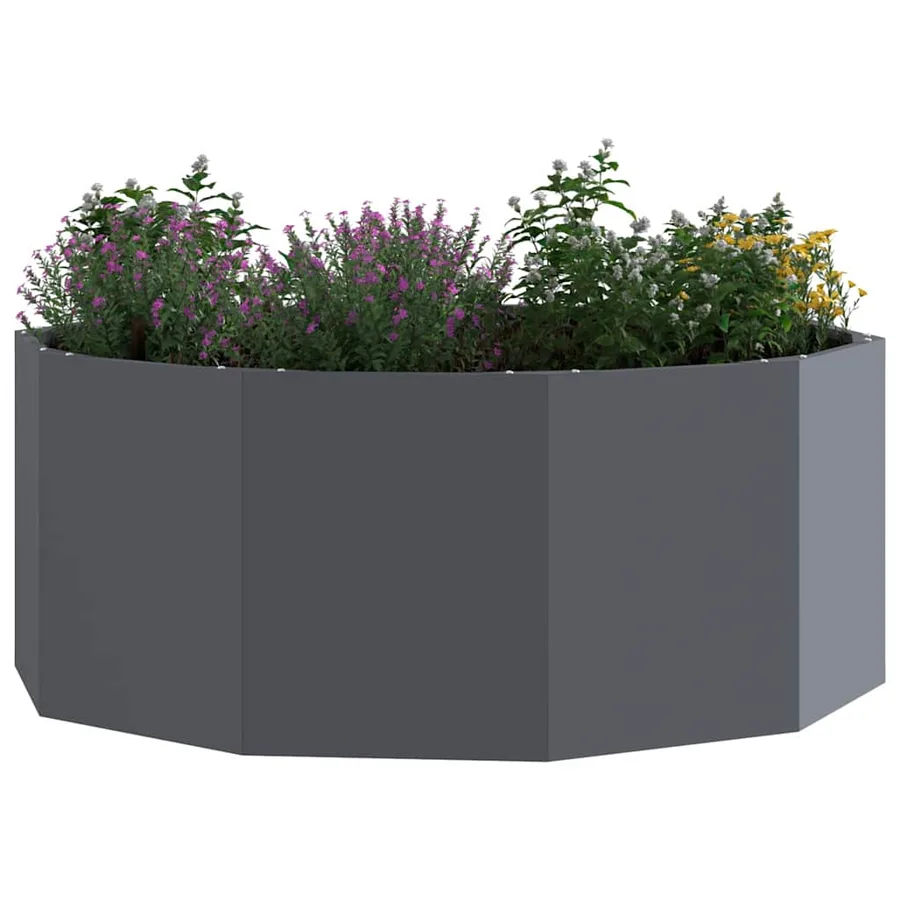 Jardinière Anthracite 90 x 90 x 35 cm Acier - 3