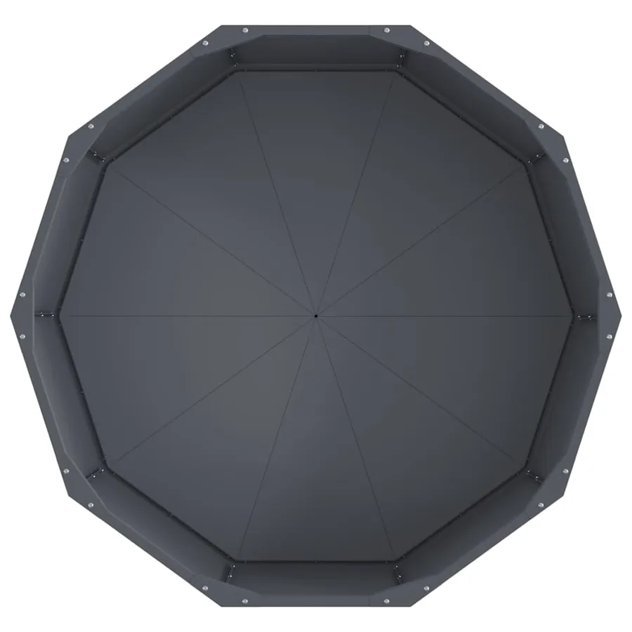 Jardinière Anthracite 90 x 90 x 35 cm Acier - 6
