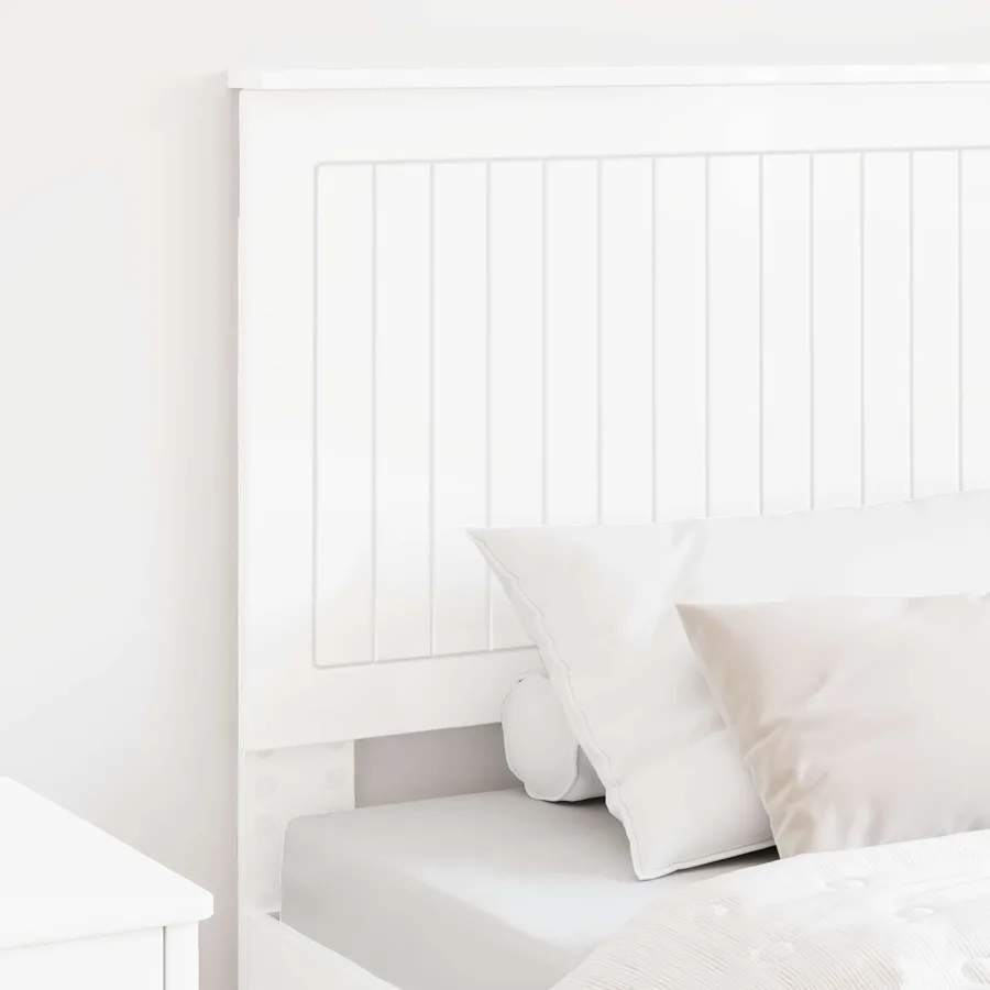 Tête de lit Blanc Brillant 90 cm Bois d'ingénierie - 3