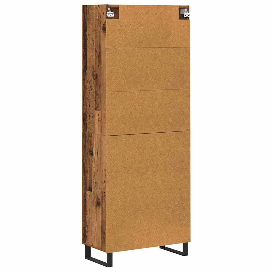 Haut Armoire 2 pcs Bois Ancien 69,5 x 34 x 180 cm - 8