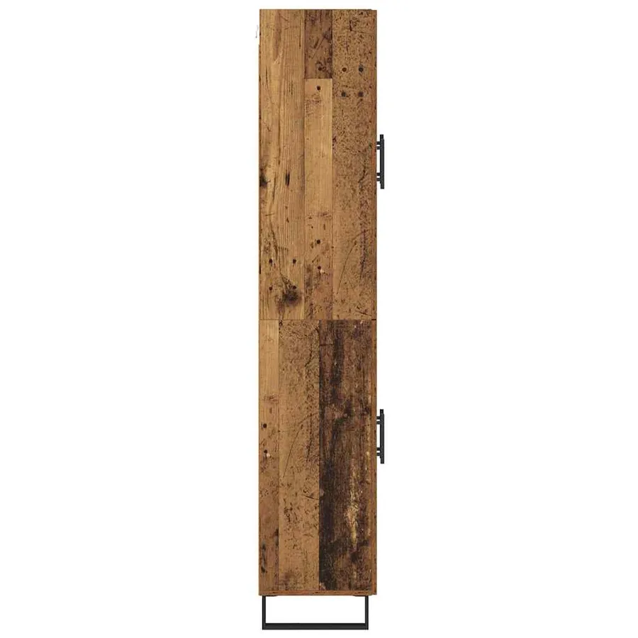 Haut Armoire 2 pcs Bois Ancien 69,5 x 34 x 180 cm - 9