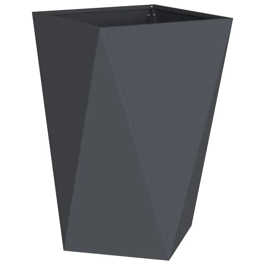 Jardinière 2 pc Anthracite 50 x 50 x 75 cm Acier - 5