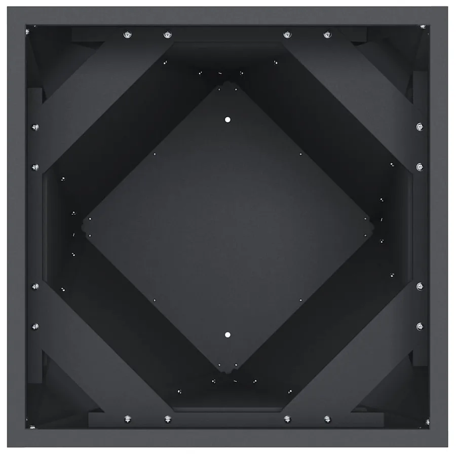 Jardinière 2 pc Anthracite 50 x 50 x 75 cm Acier - 7