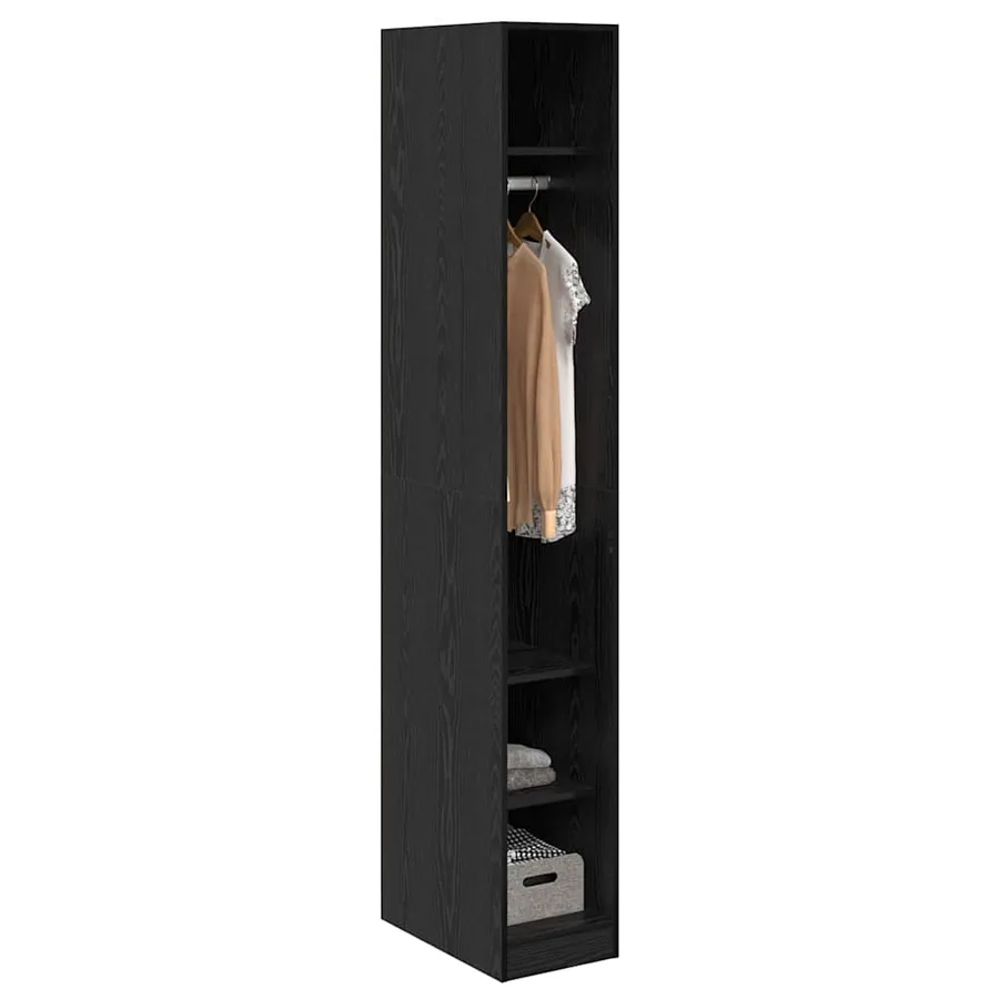 Armoire Chêne noir 50 x 30 x 200 cm Bois d'ingénierie - 3