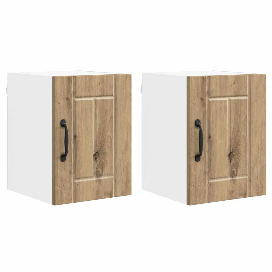 Meuble mural LUCCA 2 pcs Chêne artisanal Bois d'ingénierie - 2