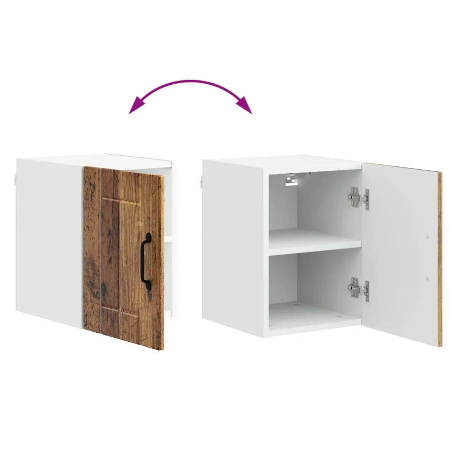 Meuble mural LUCCA 2 pcs Bois ancien 30 x 31 x 40 cm - 11