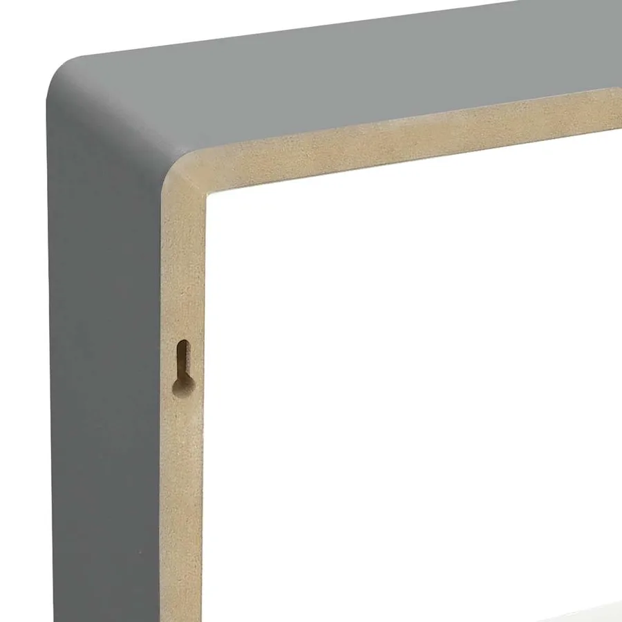Étagères murales sous forme de cube 3 pcs Gris MDF - 9