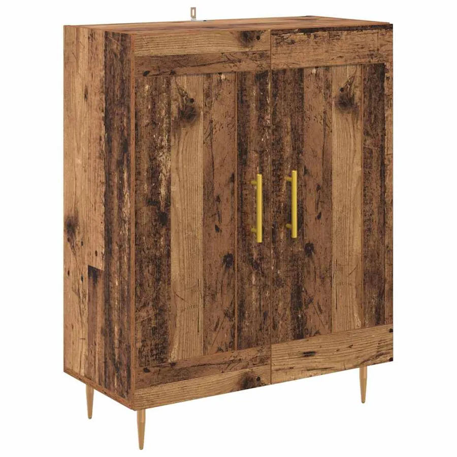 Buffet Bois Ancien 69,5 x 34 x 90 cm Bois d'ingénierie et fer - 2