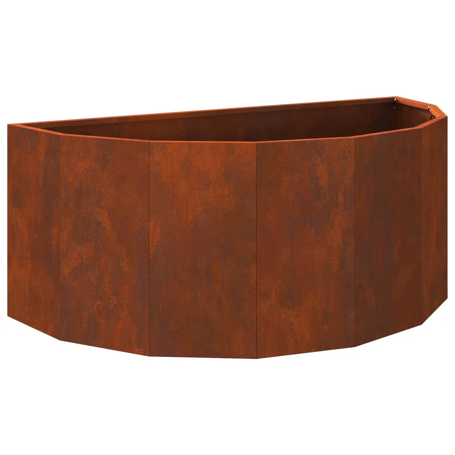 Jardinière Rouillé 90 x 45 x 35 cm Acier patiné - 2