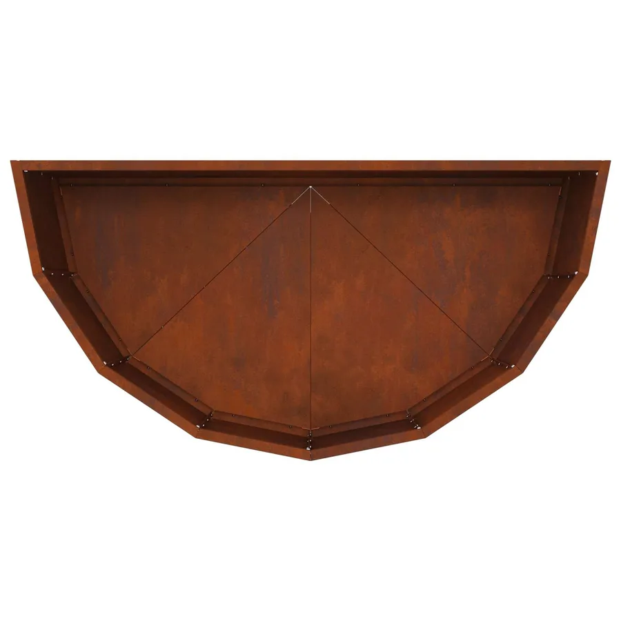 Jardinière Rouillé 90 x 45 x 35 cm Acier patiné - 9