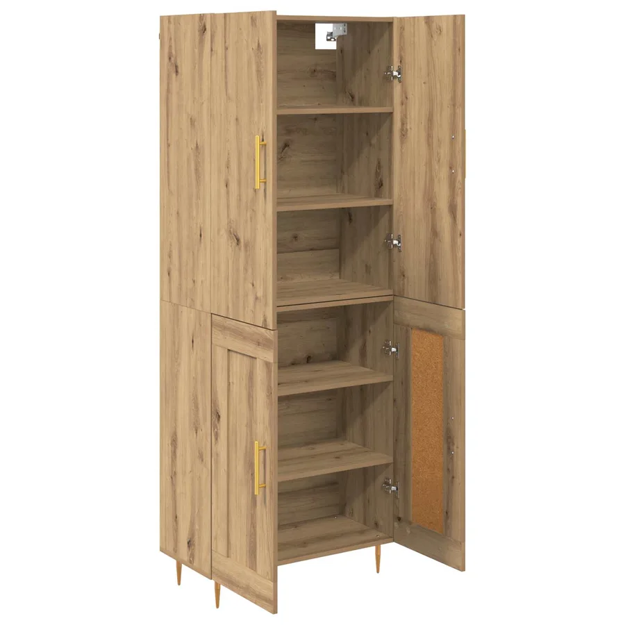 Haut Armoire Chêne artisanal 69,5 x 34 x 180 cm - 5