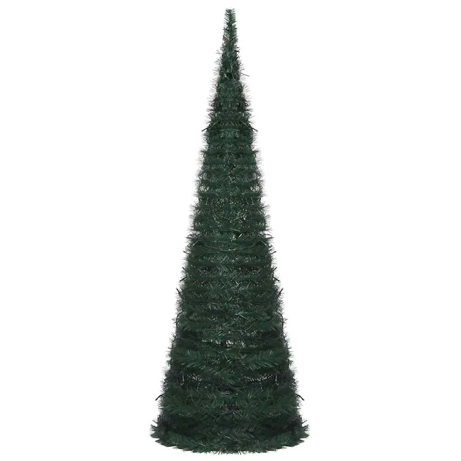 Sapin de Noël artificiel pré-éclairé avec guirlandes vert 180cm - 6