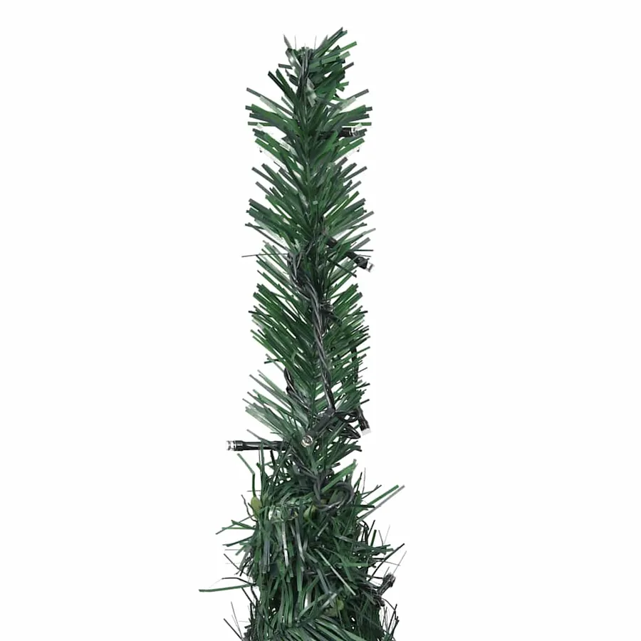 Sapin de Noël artificiel pré-éclairé avec guirlandes vert 180cm - 7