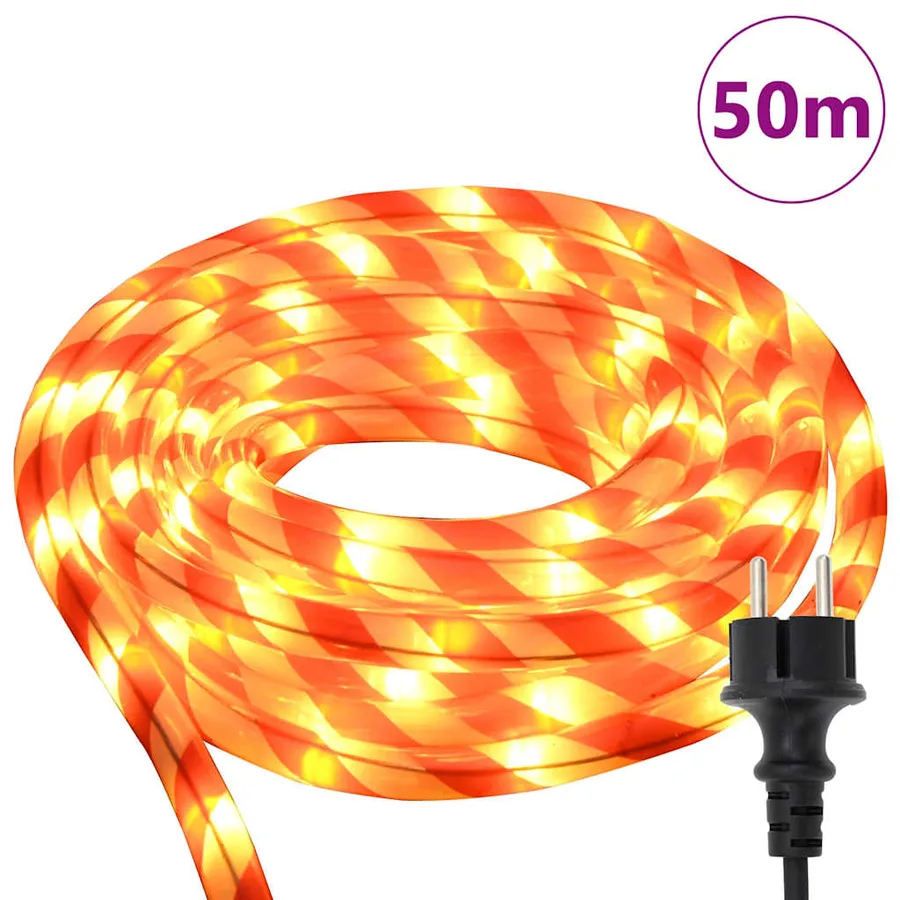 Lumière en corde avec 1200 LED Blanc chaud 50 m PVC - 3