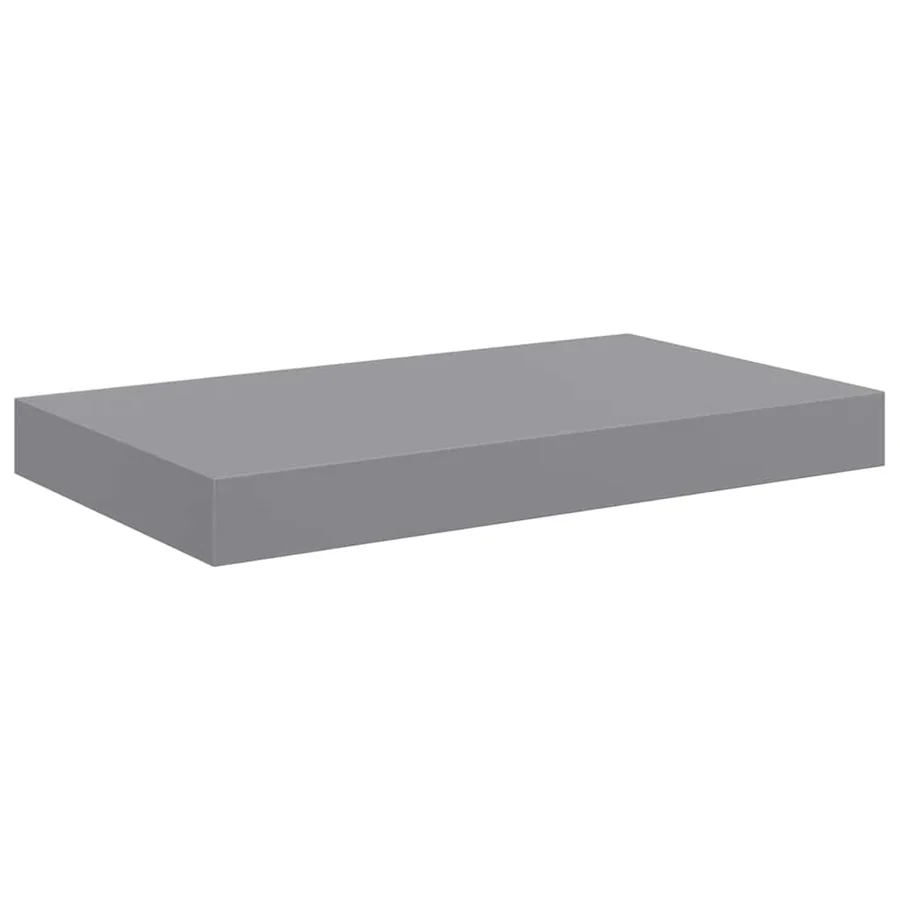 Étagère murale flottante gris 40x23,5x3,8 cm MDF - 2