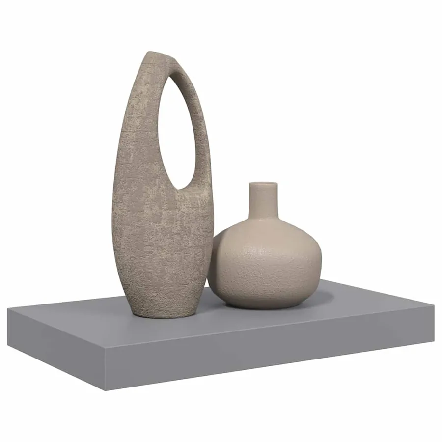 Étagère murale flottante gris 40x23,5x3,8 cm MDF - 5