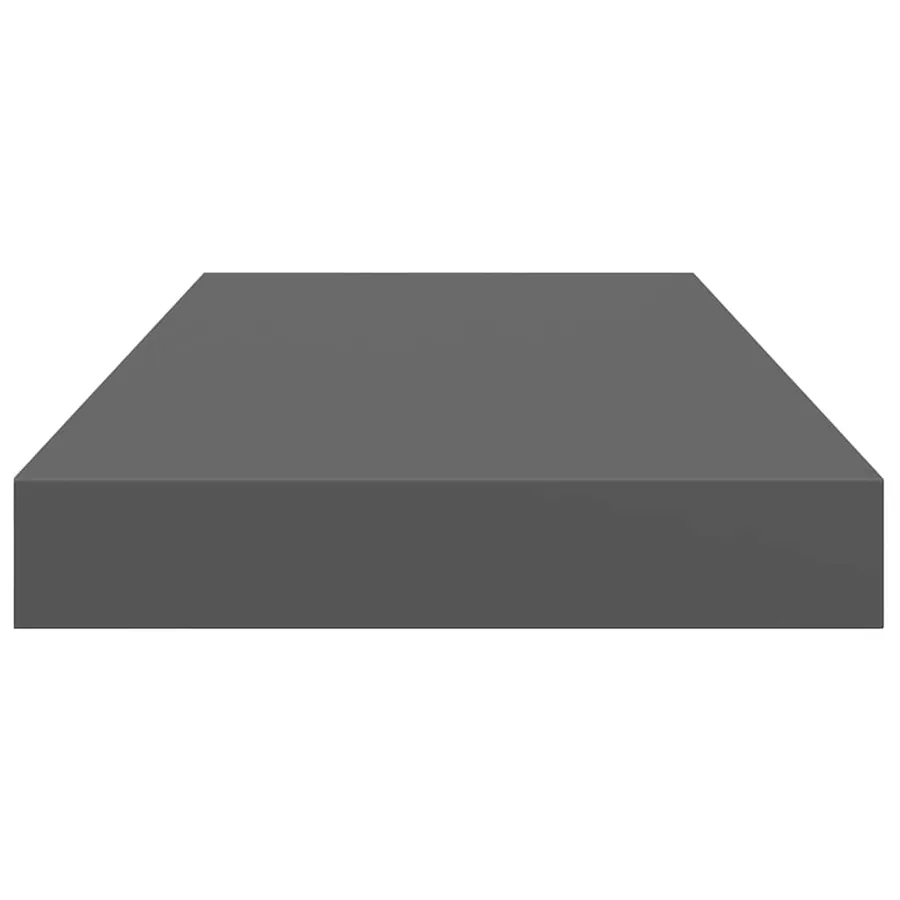 Étagère murale flottante 2 pcs Gris brillant 50x23,5x3,8 cm MDF - 8