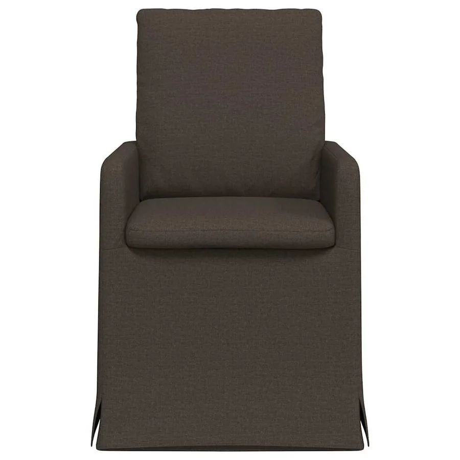 Chaises de salle à manger 2 pcs Gris foncé 57 x 67 x 98 cm Lin - 4