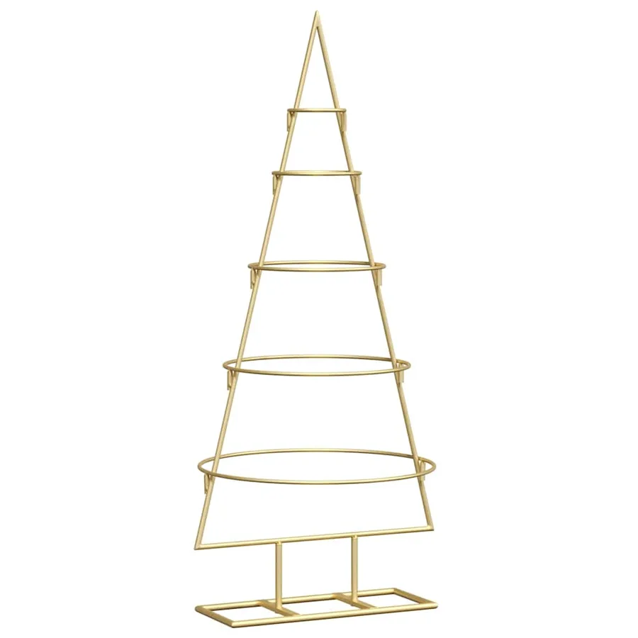 Arbre de Noël en métal Doré 90 cm Acier peint par poudre - 2