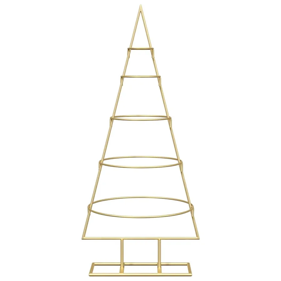Arbre de Noël en métal Doré 90 cm Acier peint par poudre - 5