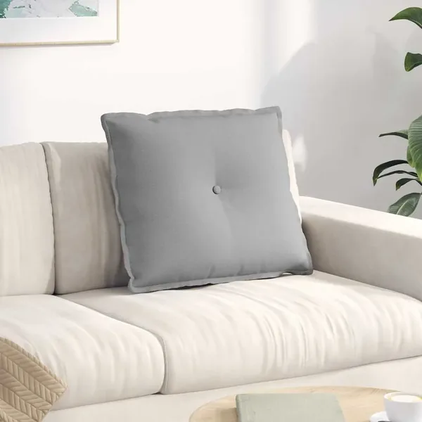 Coussin de Dos Gris nuage 60 x 19 x 50 cm tissu
