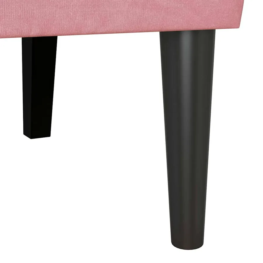 Banc Chesterfield Rose 112 x 65,5 x 75 cm Velours - 9