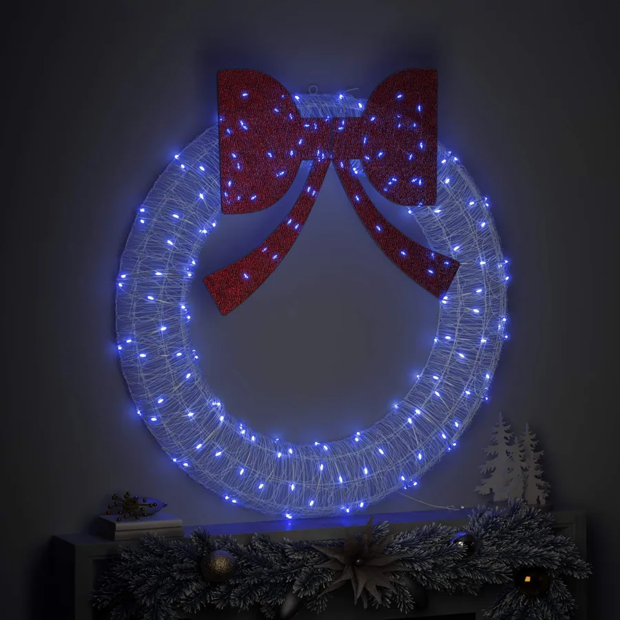 Couronne avec 150 LED Bleu 120 cm Acrylique - 3