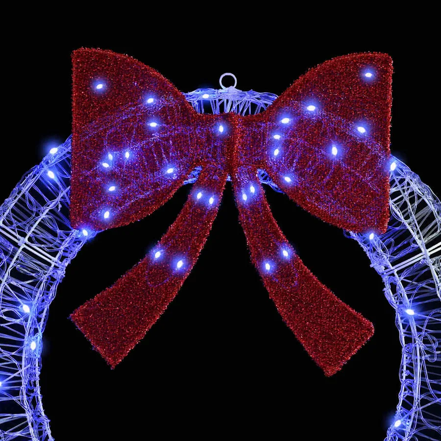 Couronne avec 150 LED Bleu 120 cm Acrylique - 5