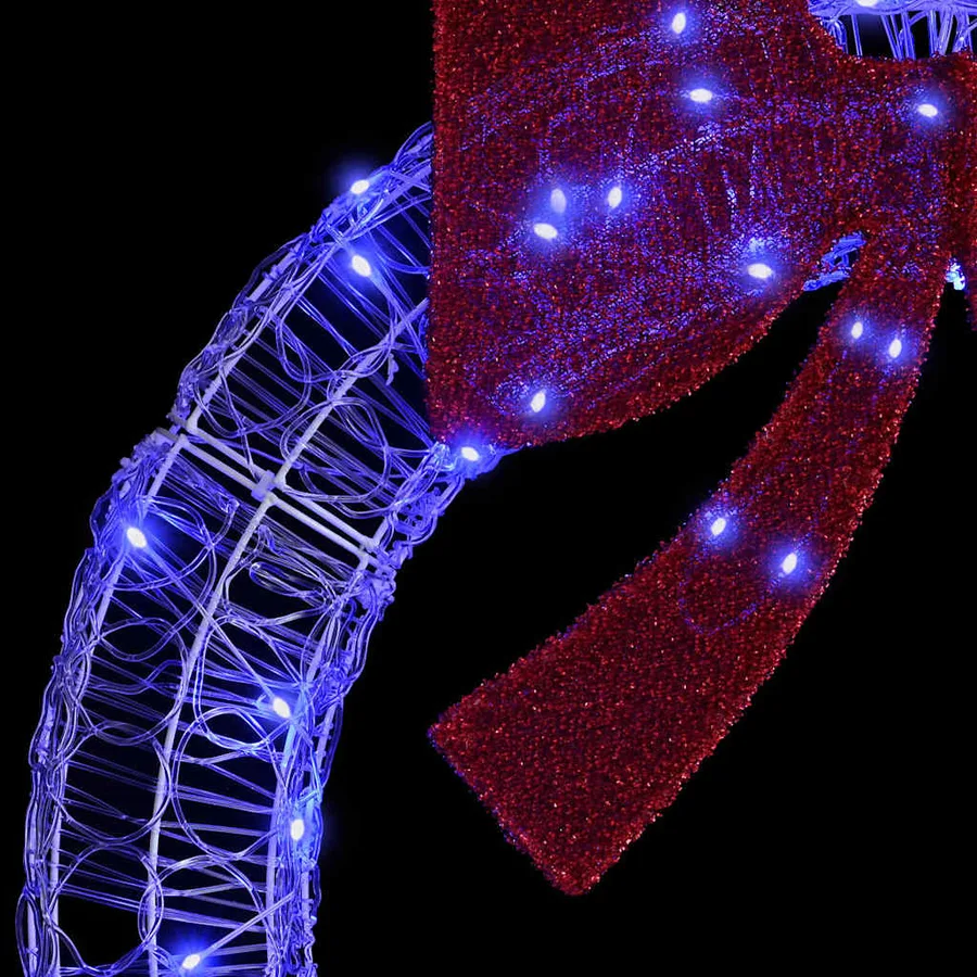 Couronne avec 150 LED Bleu 120 cm Acrylique - 6