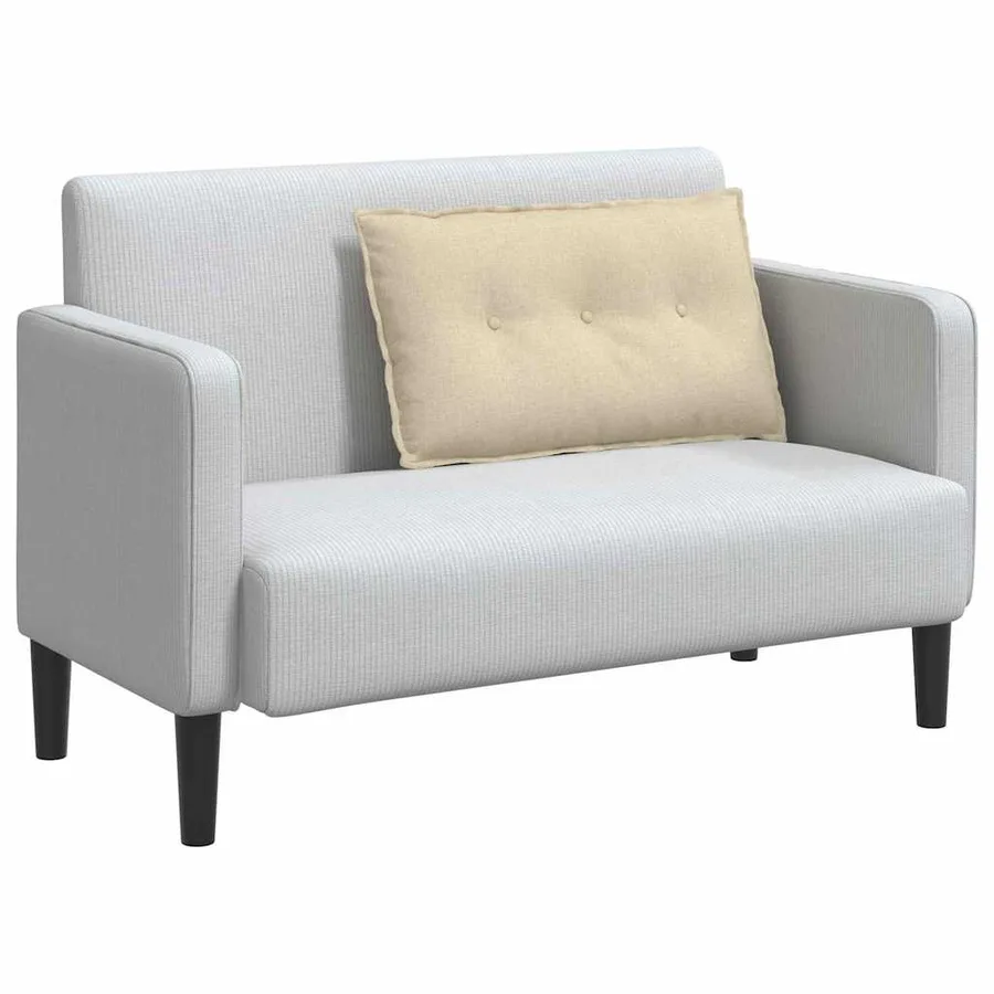 Coussin de Dos Crème 80 x 19 x 50 cm tissu - 3