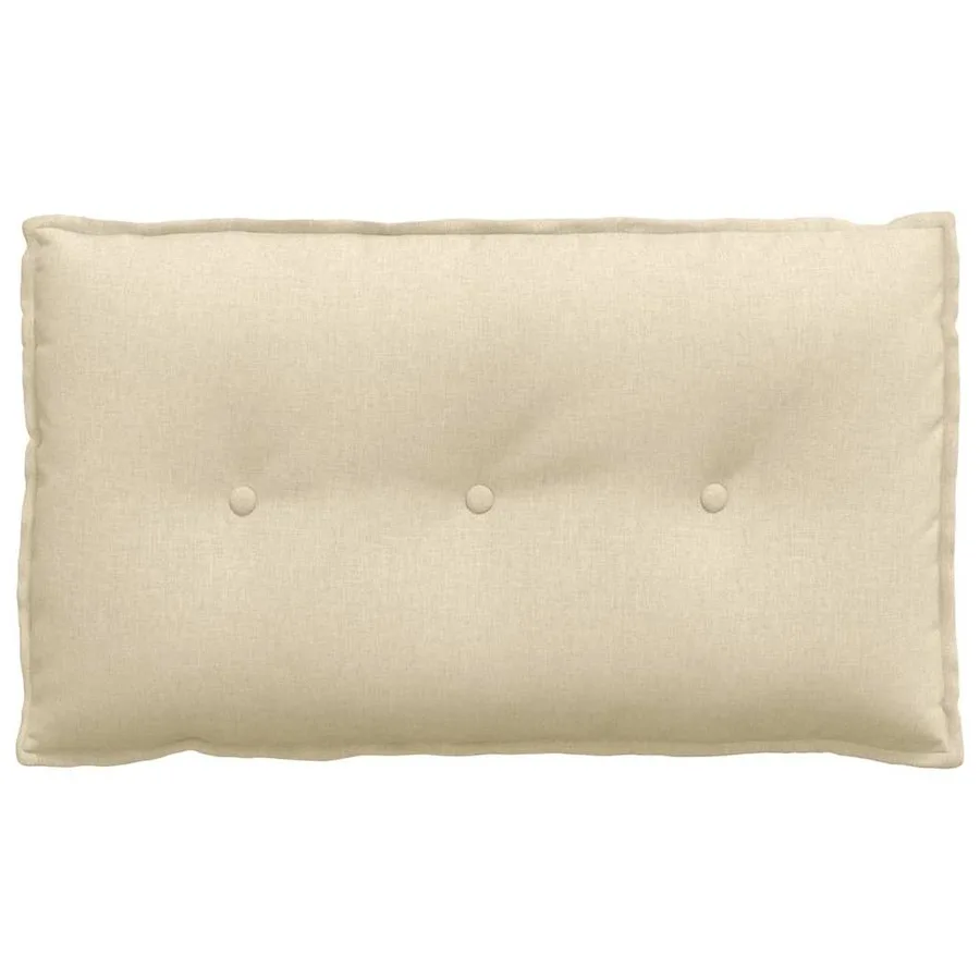 Coussin de Dos Crème 80 x 19 x 50 cm tissu - 5