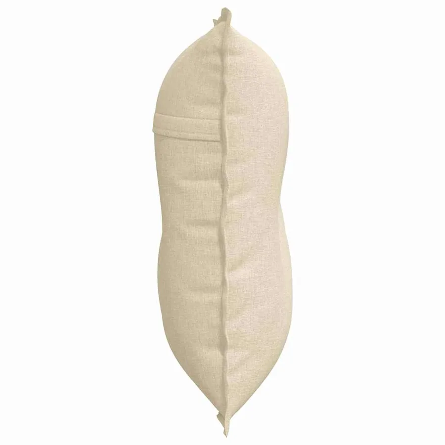 Coussin de Dos Crème 80 x 19 x 50 cm tissu - 6