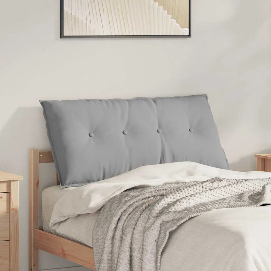 Coussin de Dos Gris nuage 100 x 19 x 50 cm tissu