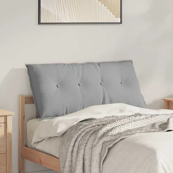 Coussin de Dos Gris nuage 100 x 19 x 50 cm tissu