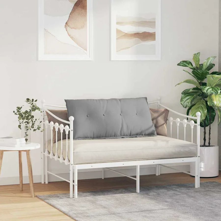 Coussin de Dos Gris nuage 100 x 19 x 50 cm tissu - 4