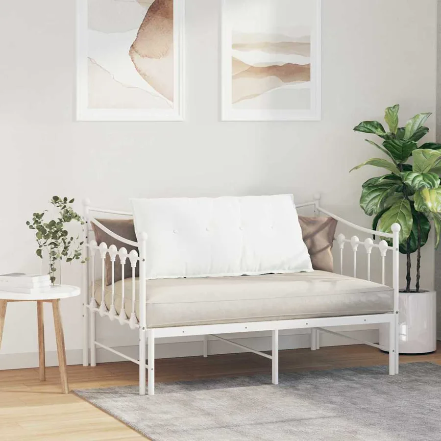 Coussin de Dos Blanc 100 x 19 x 50 cm tissu - 4