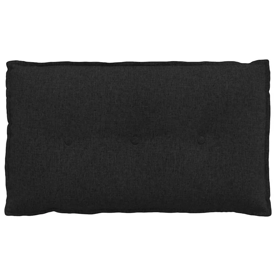 Coussin de Dos Noir 80 x 19 x 50 cm tissu - 5