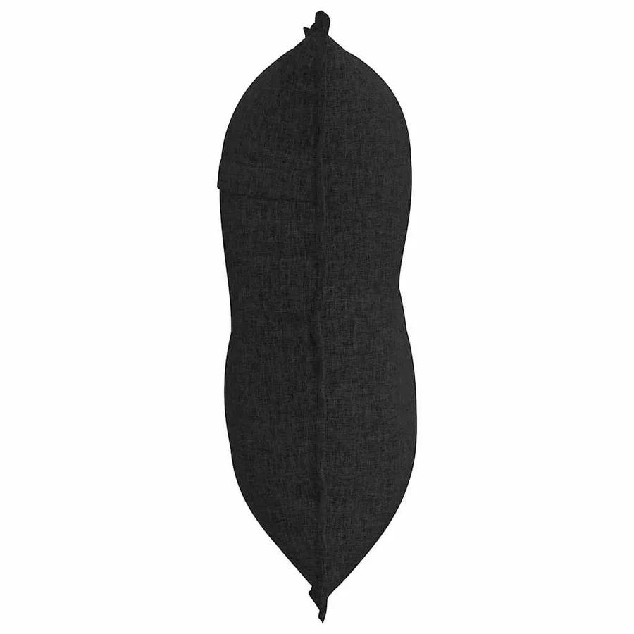 Coussin de Dos Noir 80 x 19 x 50 cm tissu - 6