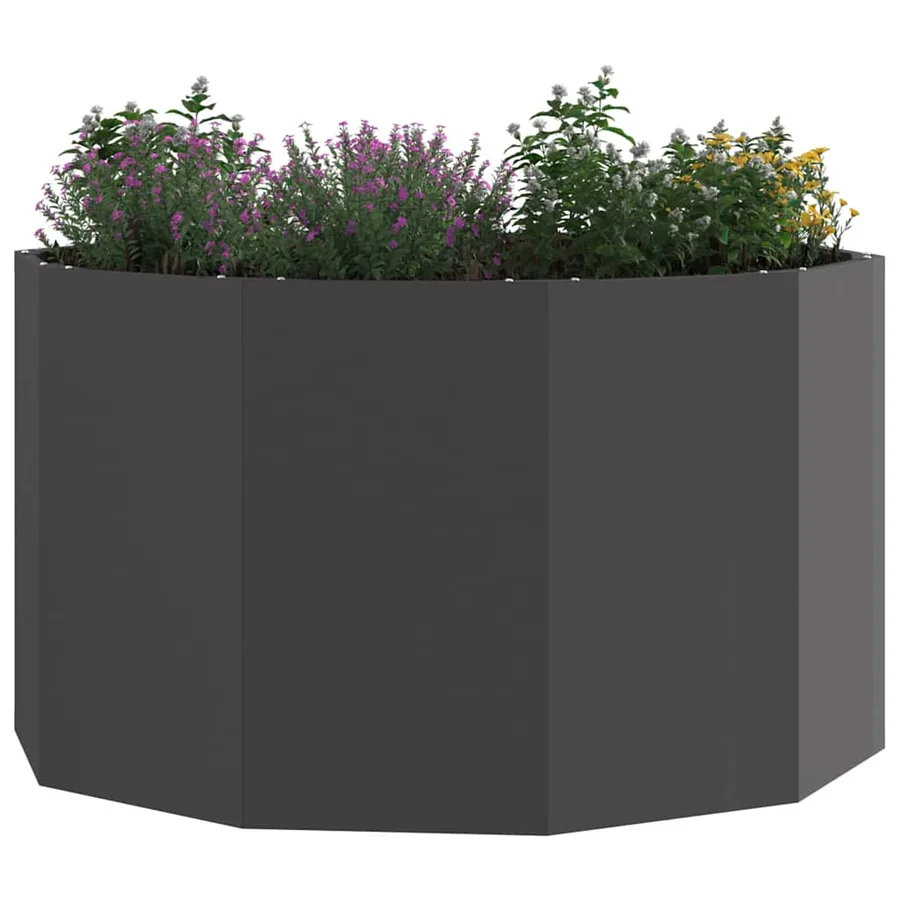 Jardinière Noir 90 x 90 x 50 cm Acier - 3