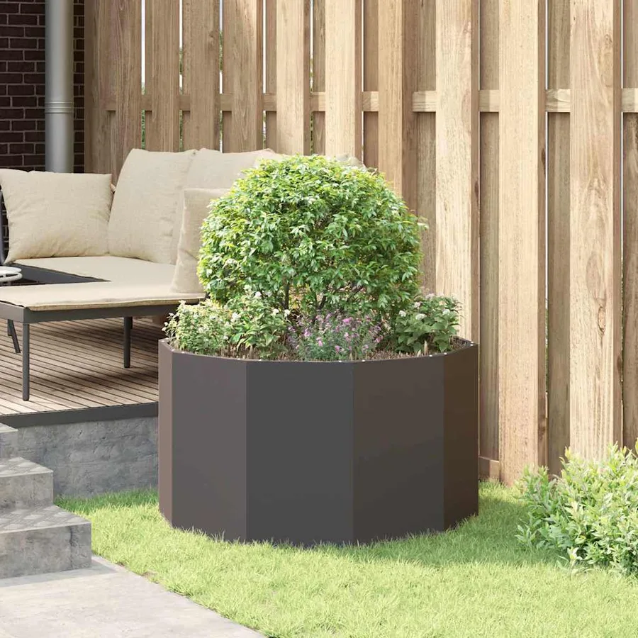 Jardinière Noir 90 x 90 x 50 cm Acier - 4