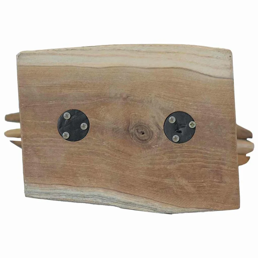 Étoile de Noël Marron 31 x 15 x 46 cm Bois de teck massif - 8