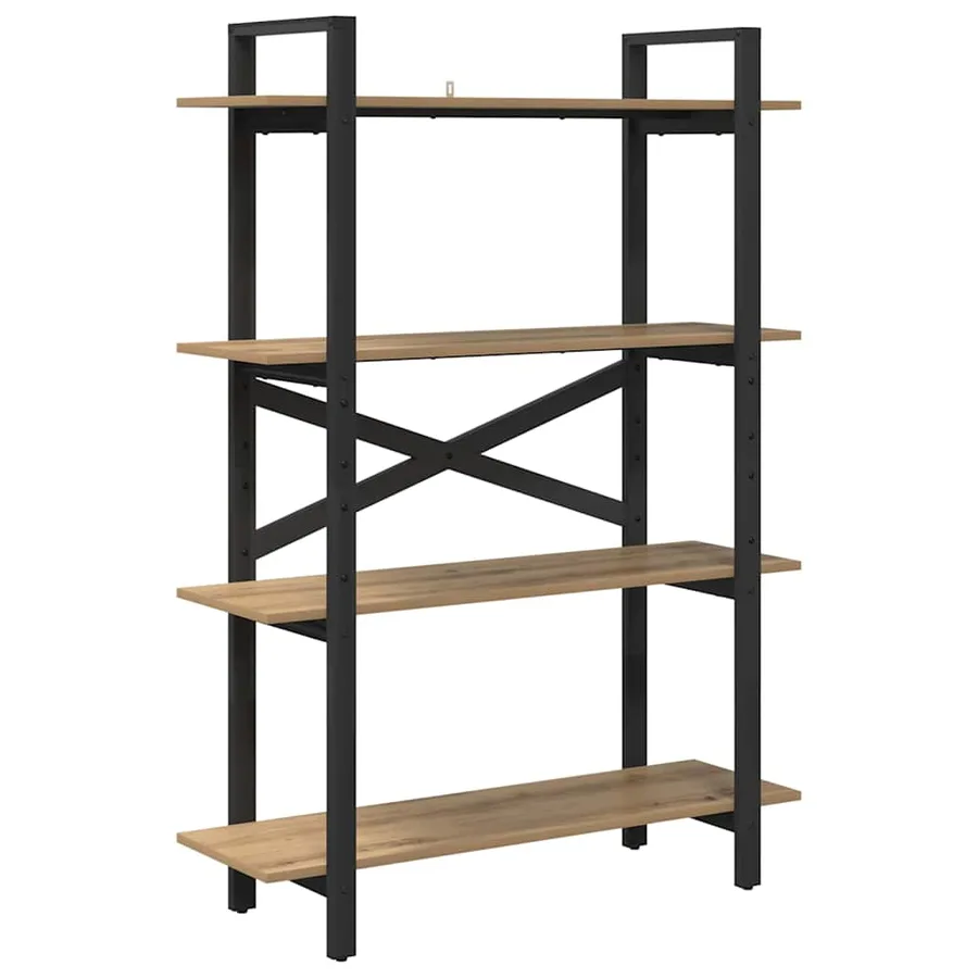 Étagère 4 niveaux 100 x 33,5 x 140 cm Bois d'ingénierie - 2