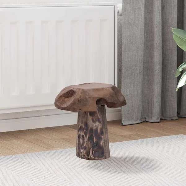Tabouret Naturel 35 x 35 x 35 cm Bois de teck massif